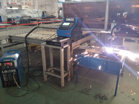 Mesin pemotong plasma logam CNC, dengan pemotongan plasma dan api