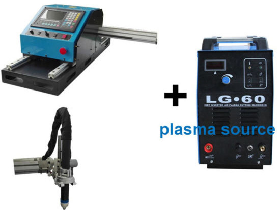Portable CNC 100A Plasma Cutting Machine untuk 1-15mm Lembaran Besi