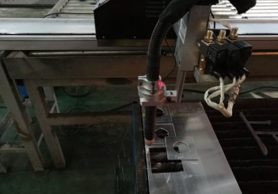 CNC gantry tipe api oxy plasma mesin pemotong untuk memotong lembaran logam