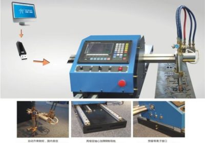 Mesin Pemotong Plasma CNC Portabel Dan Mesin Pemotong Gas Otomatis Dengan Track Baja