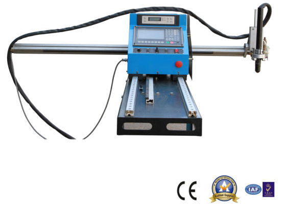 Cina Gantry Type CNC Plasma Cutting Machine, memotong plat baja dan mesin bor harga pabrik